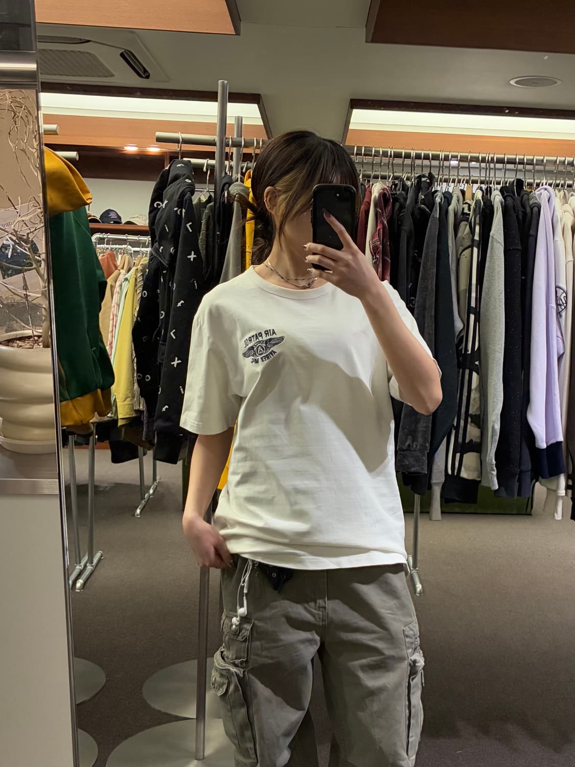 XL)AVIREX 빈티지 후면 자수 그래픽 반팔 상품이미지1