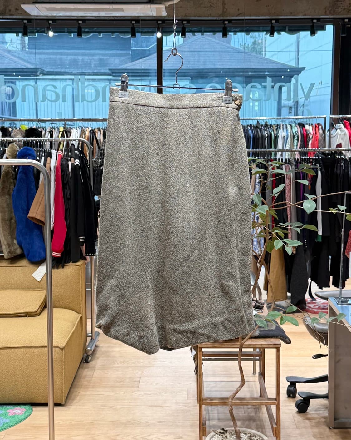 비비안 웨스트우드 레드라벨 브라운 울 미디스커트  상품이미지1