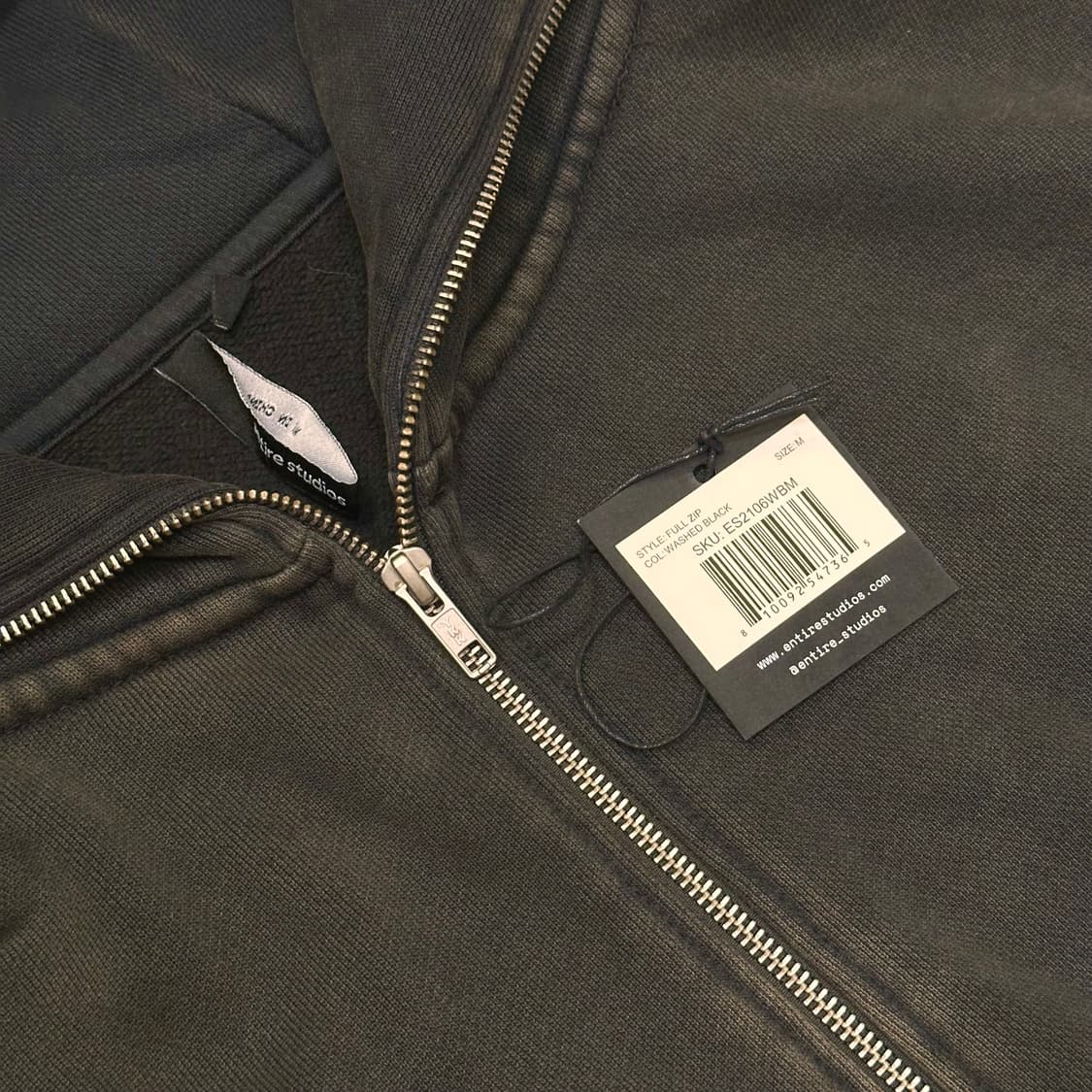 엔타이어 스튜디오 풀집 후드집업 블랙 상품이미지2