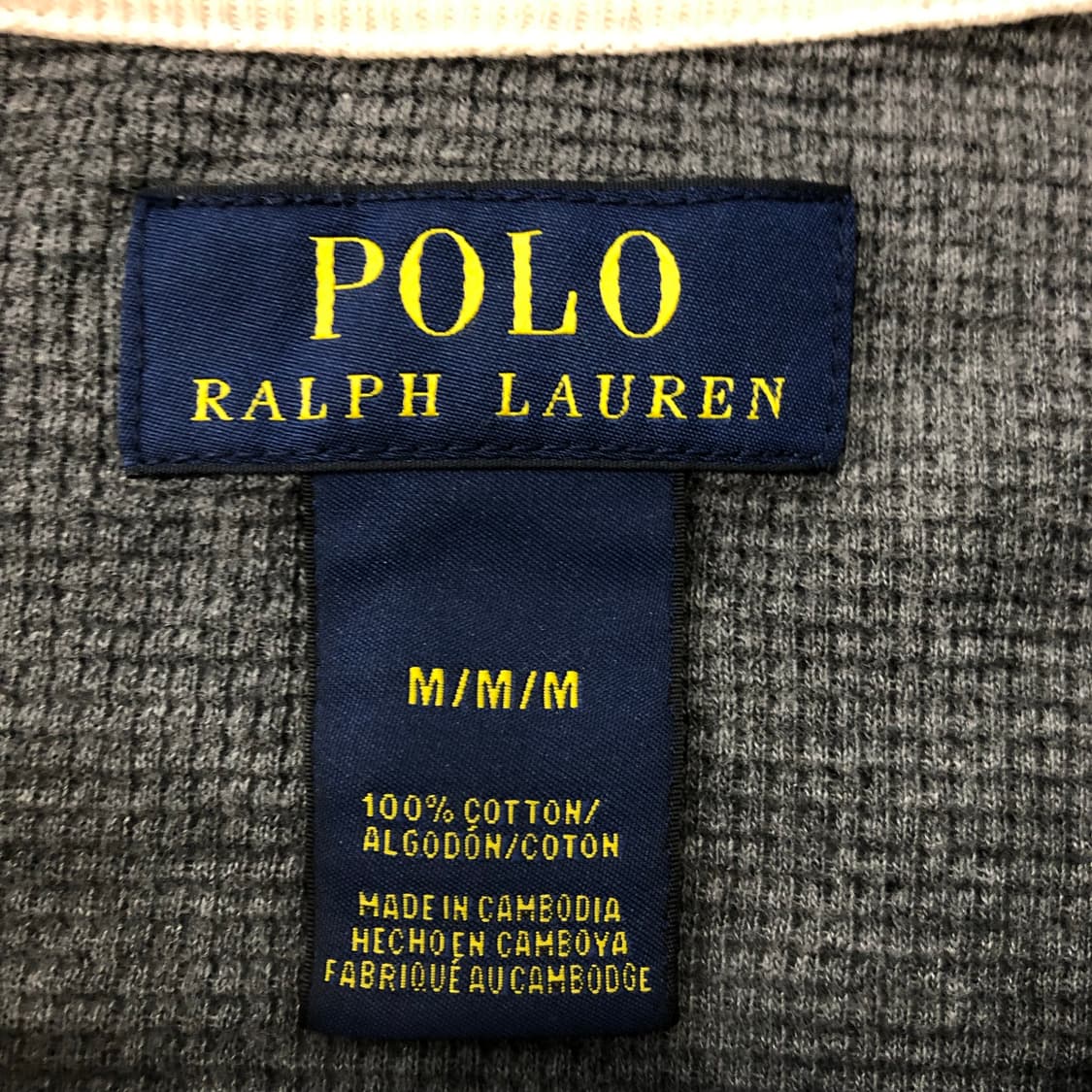 폴로 랄프로렌 와플 그레이 롱슬리브 상품이미지5