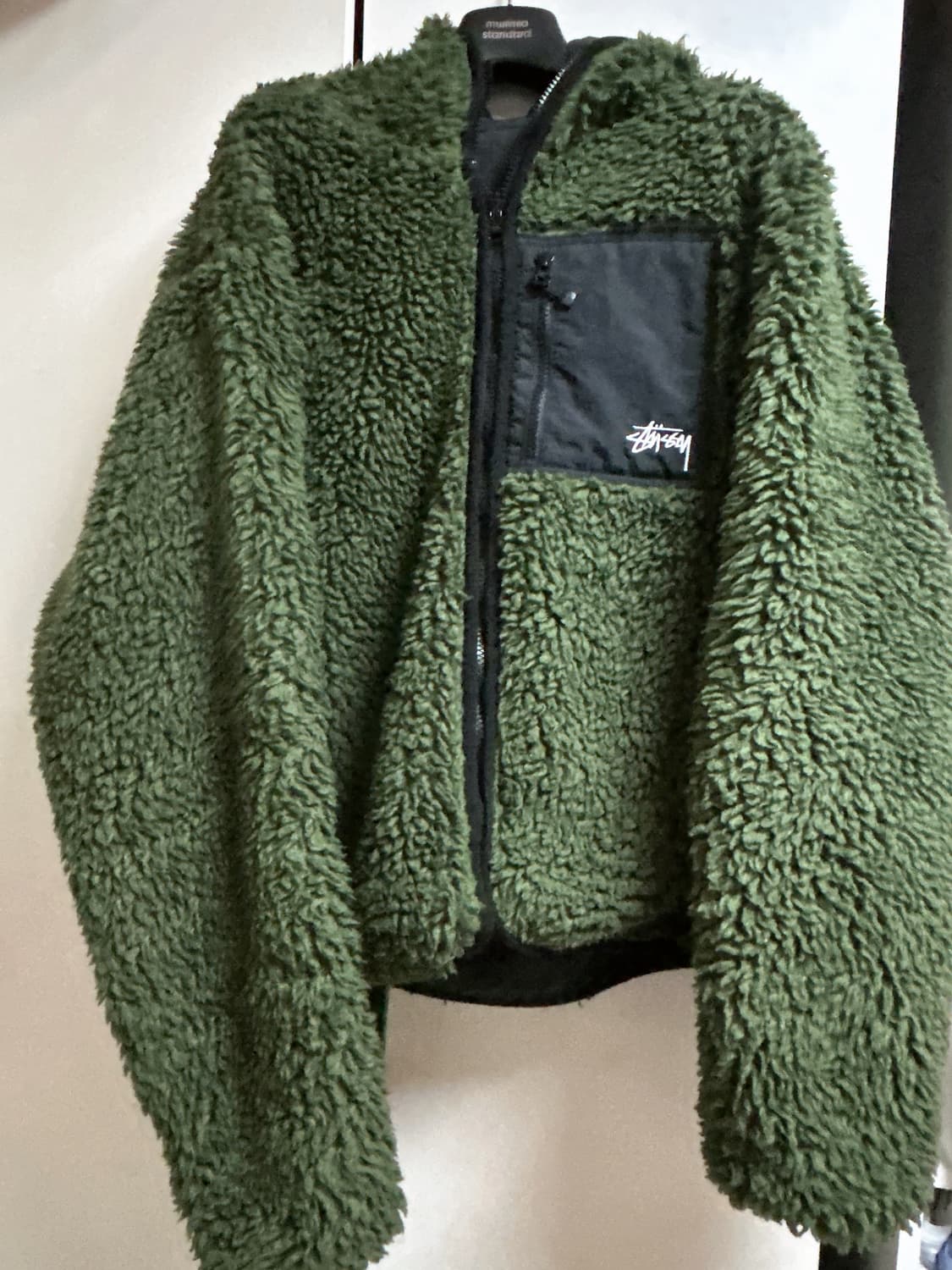 스투시 리버시블 쉐르파 자켓 올리브 상품이미지4