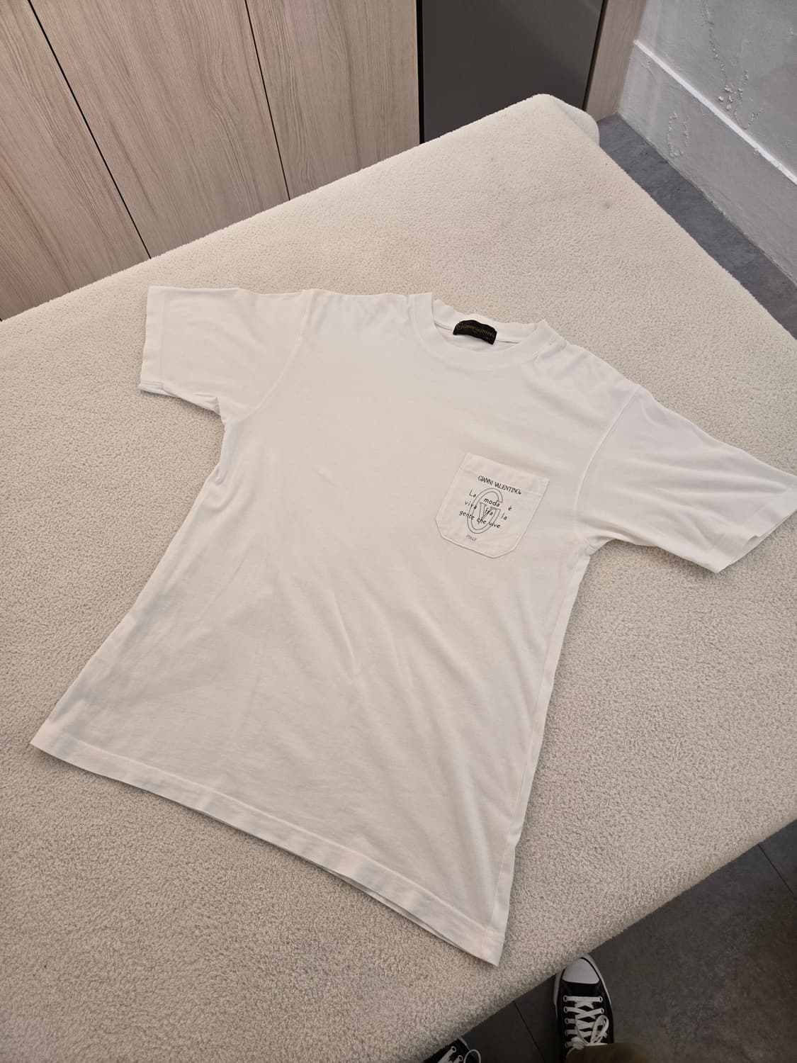 지아니 발렌티노(GIANNI VALENTINO) 흰색 반팔 티셔츠 M 상품이미지1