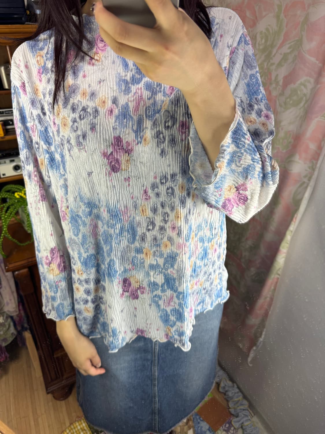하구미 레이어드 긴팔 티셔츠 상품이미지3