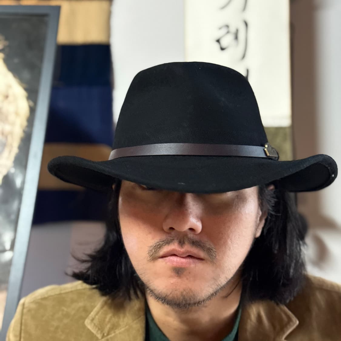 레드하우스 레더 스트랩 울 페도라 XL 상품이미지7