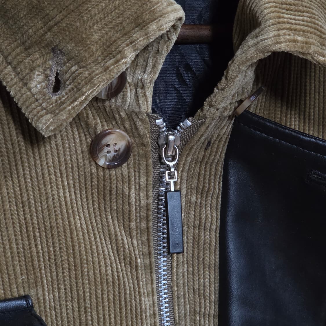 JPN 코듀로이 레더 브라운 필드 자켓 상품이미지8