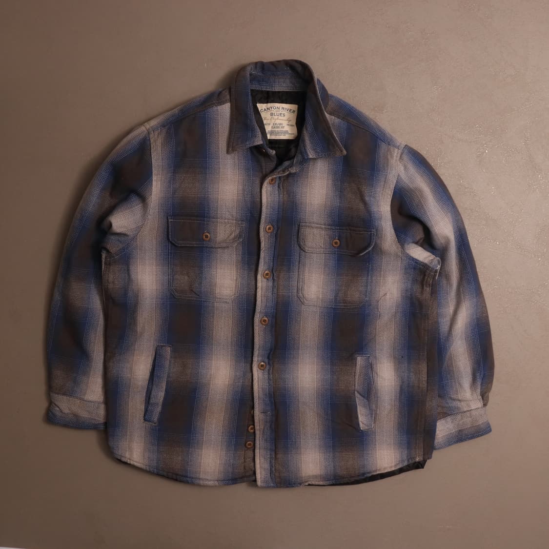 90's 빈티지 USA 플란넬 누빔자켓 A1576 상품이미지1