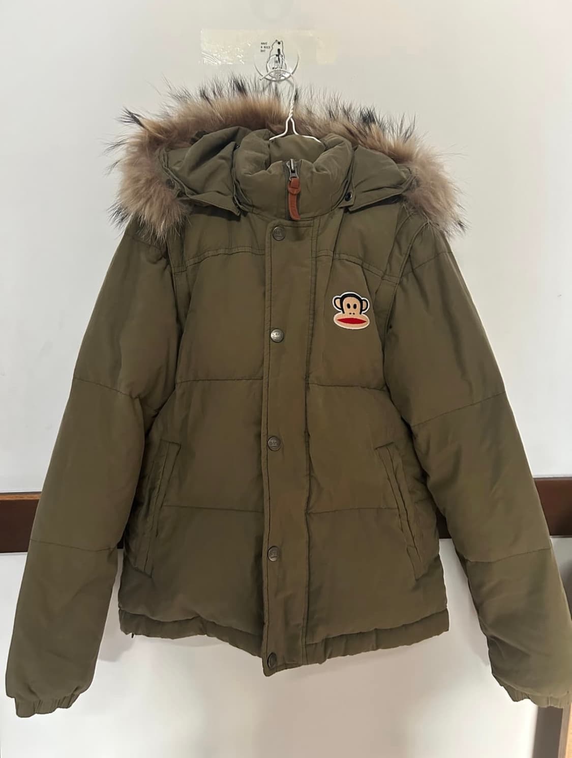 폴프랭크 카키 패딩 상품이미지1