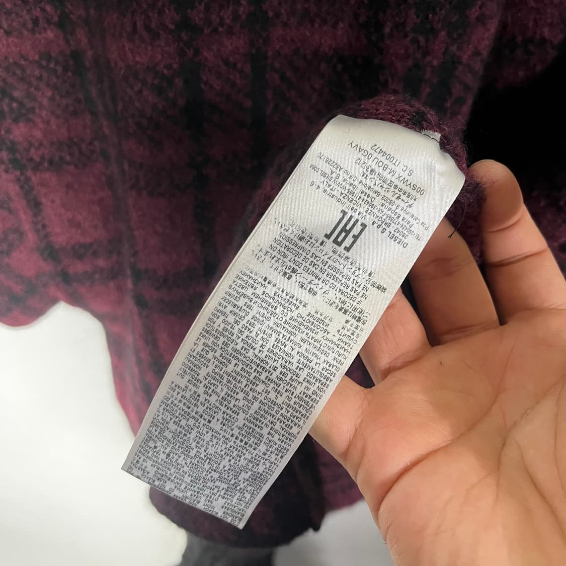 [Diesel] 디젤 머플러 니트 코트 상품이미지5