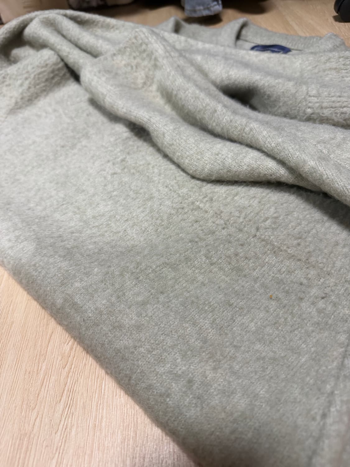 디스이즈네버댓 heart logo knit sweater sand 상품이미지2