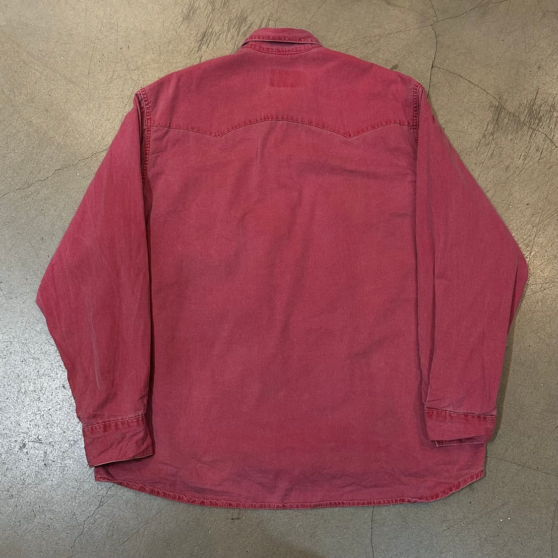 L LEE 빈티지 핑크 웨스턴 포켓 셔츠 상품이미지3