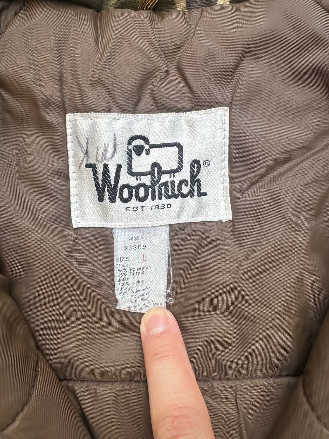 빈티지 80s 울리치 덕카모 헌팅자켓   상품이미지5