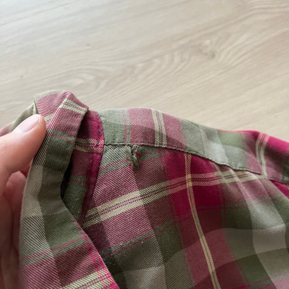 [L] 90s 빈티지 올드 스투시 체크 셔츠 상품이미지3