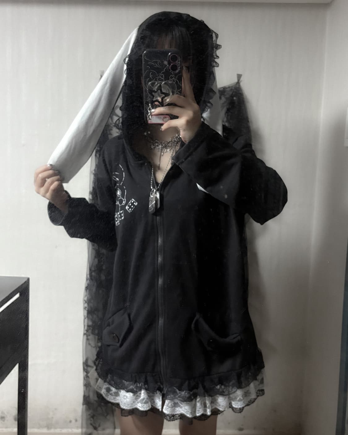 ACDC RAG 펑크 래빗 포인트 후드집업  상품이미지2