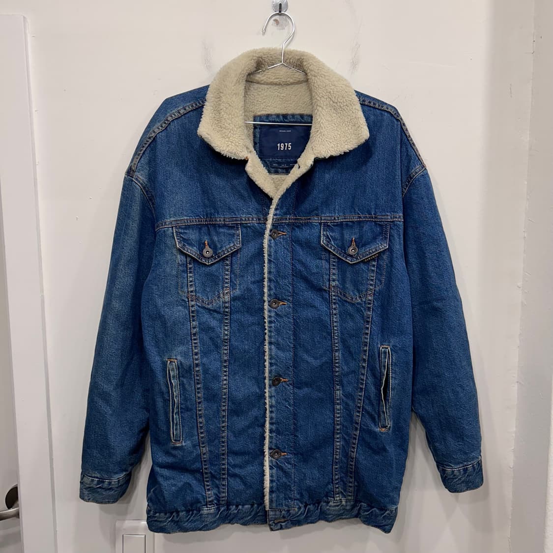 자라 맨즈 1975 양털 롱 데님 트러커자켓 상품이미지2