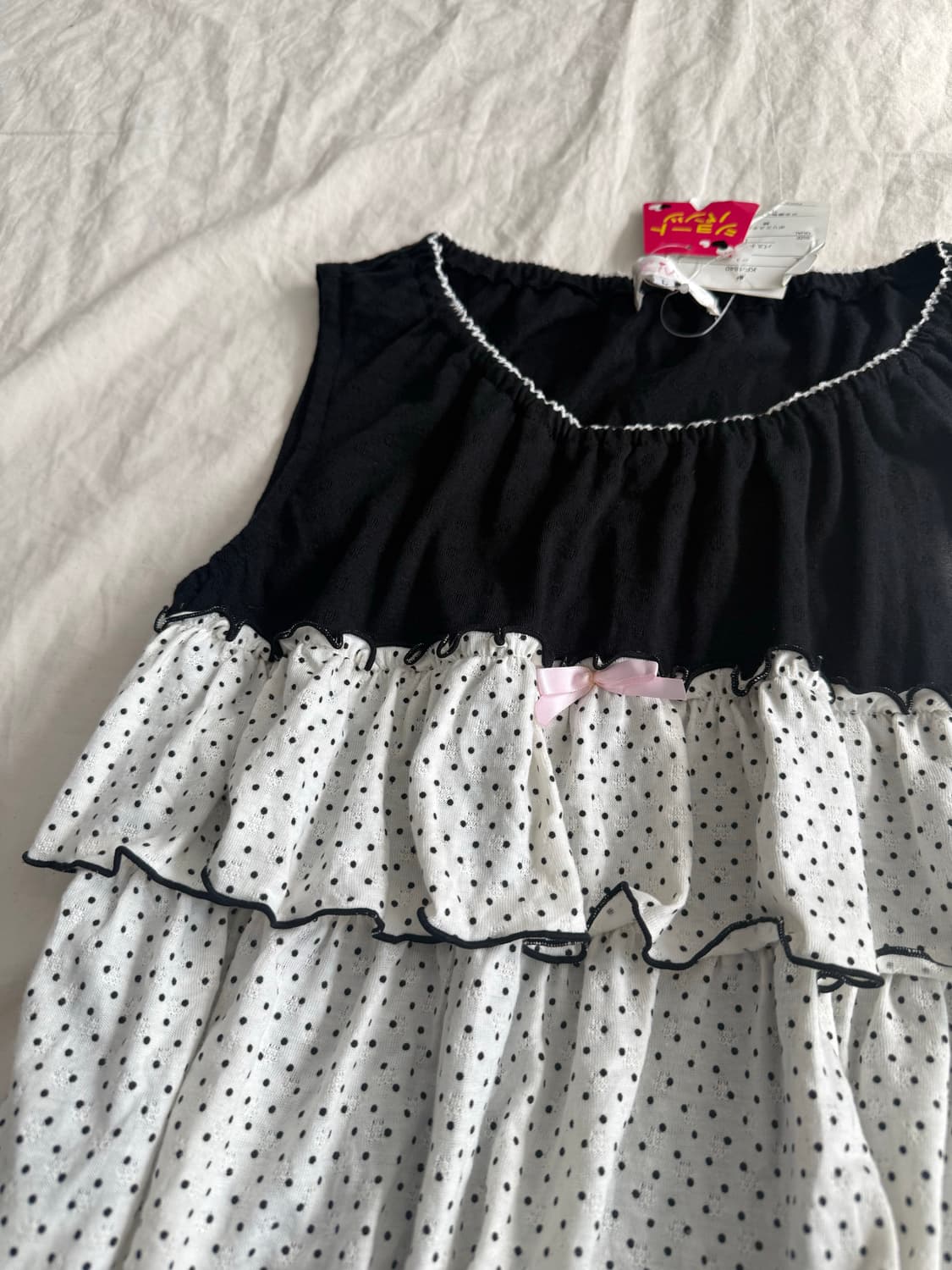 러블리 긱시크 도트 캉캉 슬리브리스 (새상품) 상품이미지2