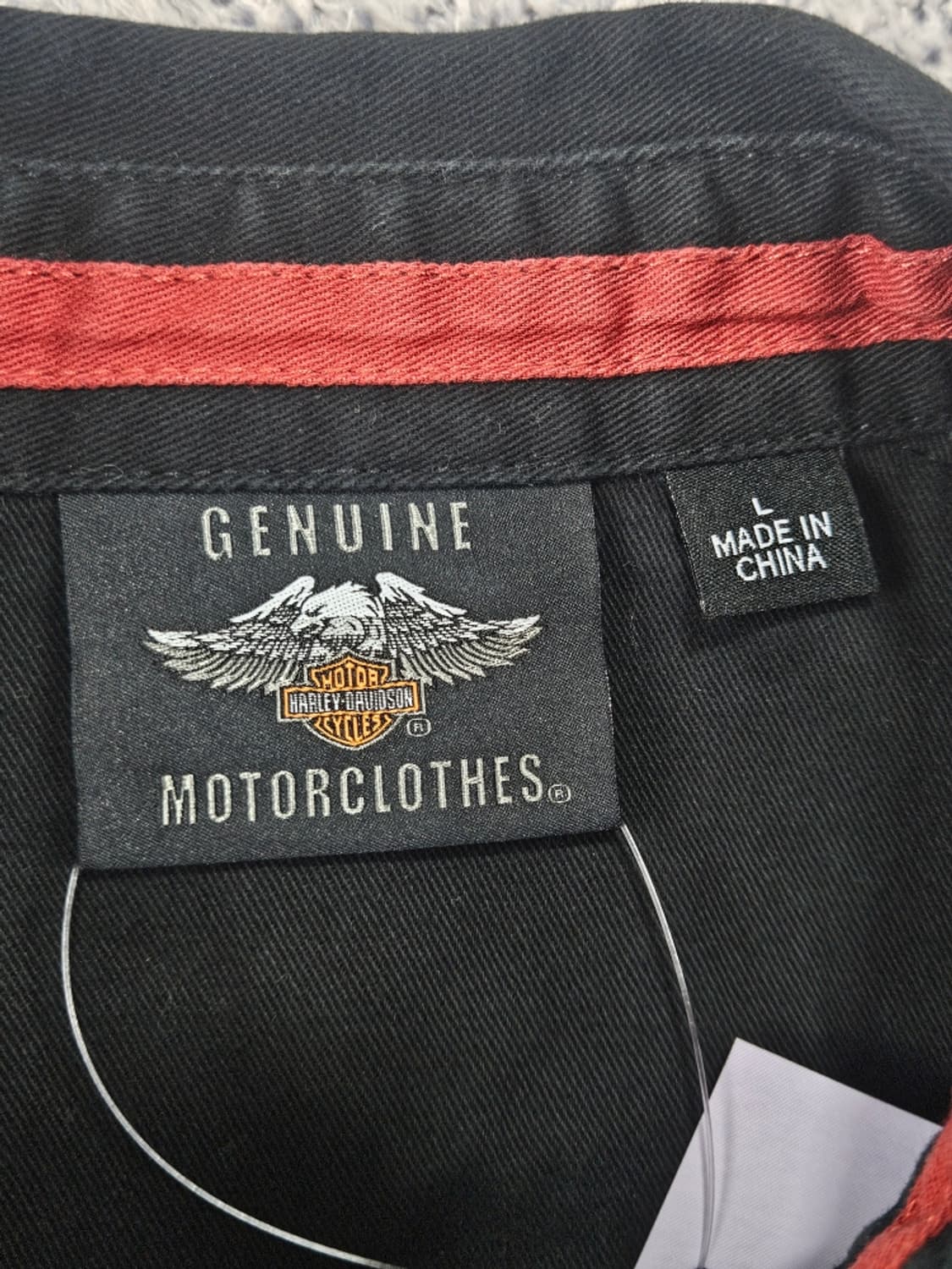 할리데이비슨 V-TWIN 모터사이클 바이커 셔츠 ( L ) / 11590 상품이미지8