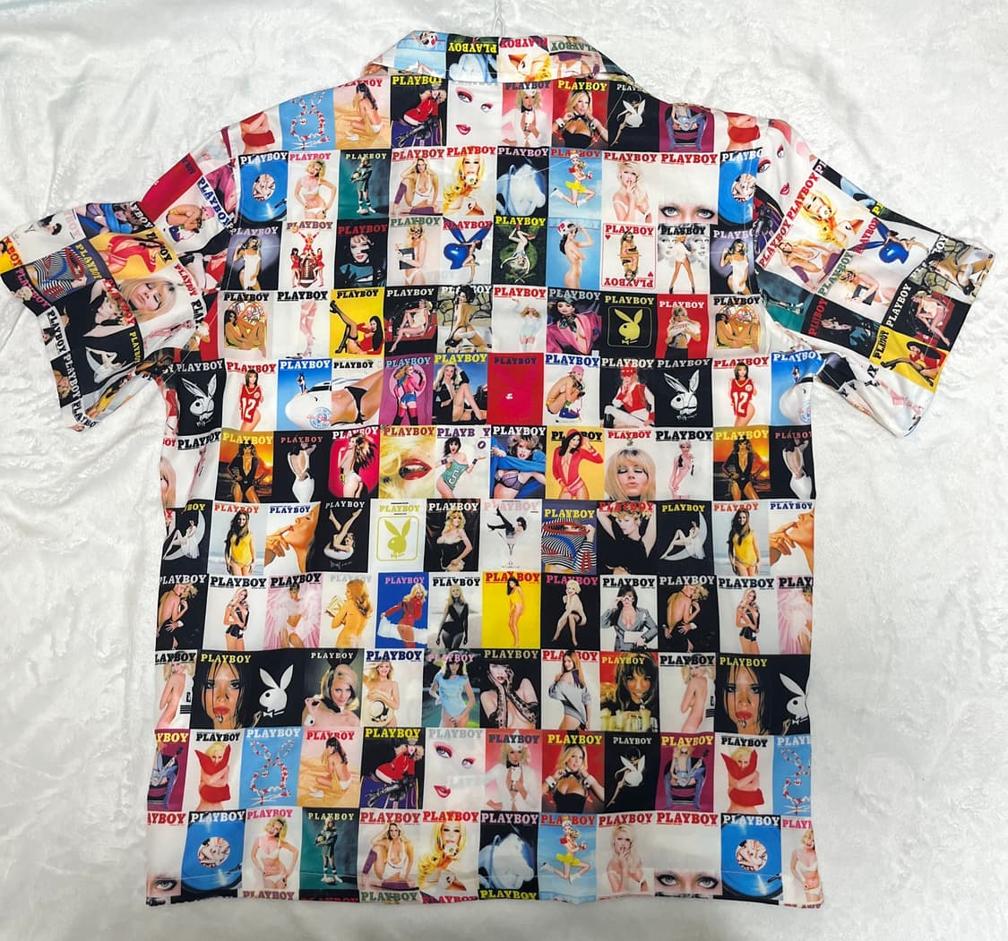 위캔더스 플레이보이 커버 셔츠 M 상품이미지3