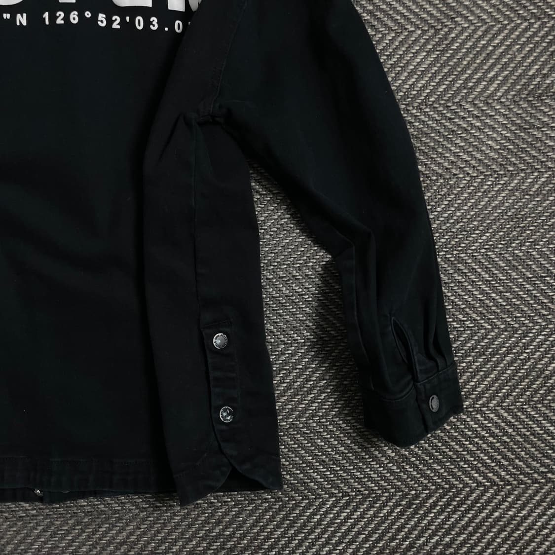 빈티지 빅로고 박시핏 워크 데님 자켓 블랙o 5055 상품이미지2