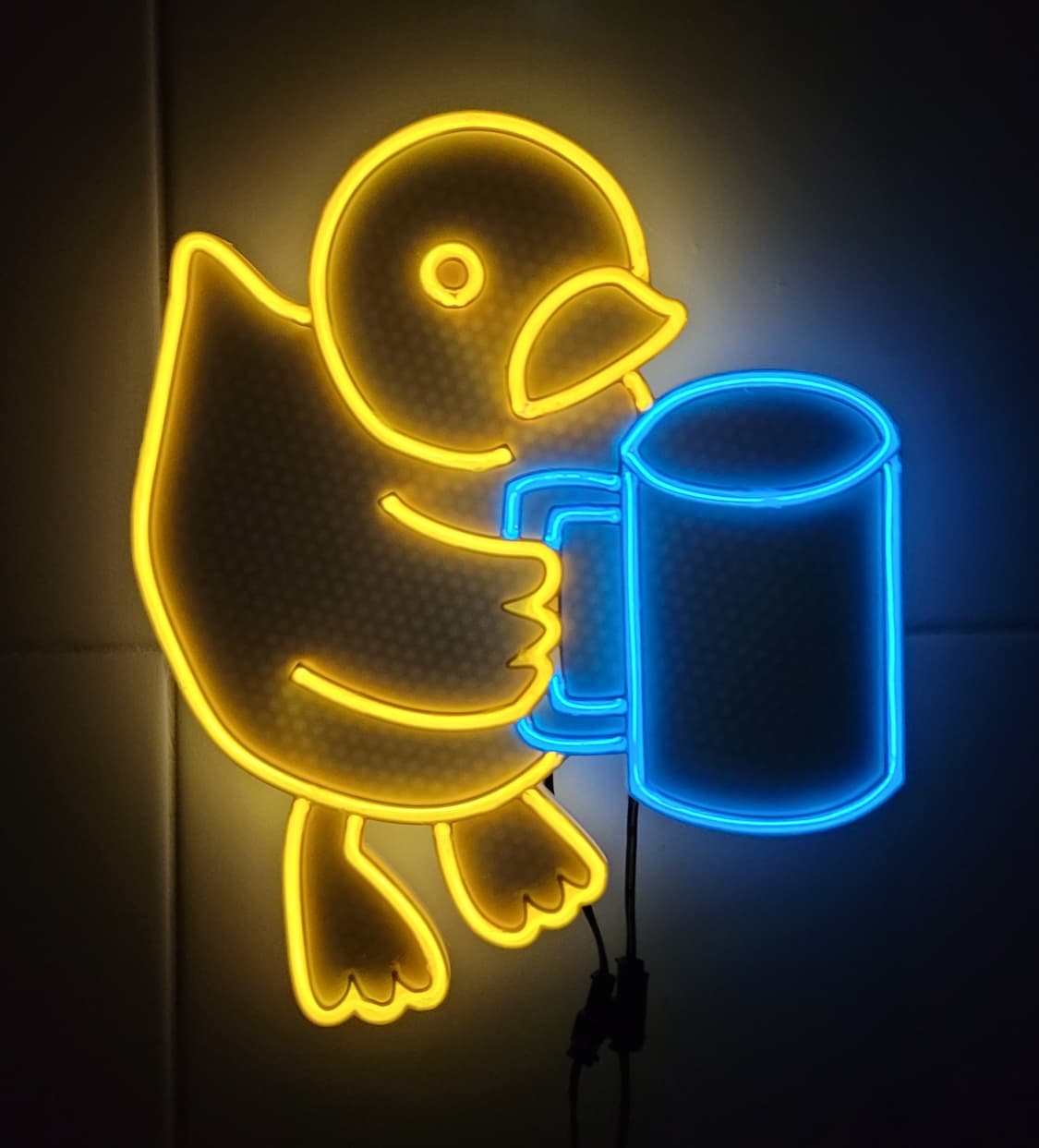 네온사인 오리 컵 맥주 led 램프 조명 무드등 상품이미지1