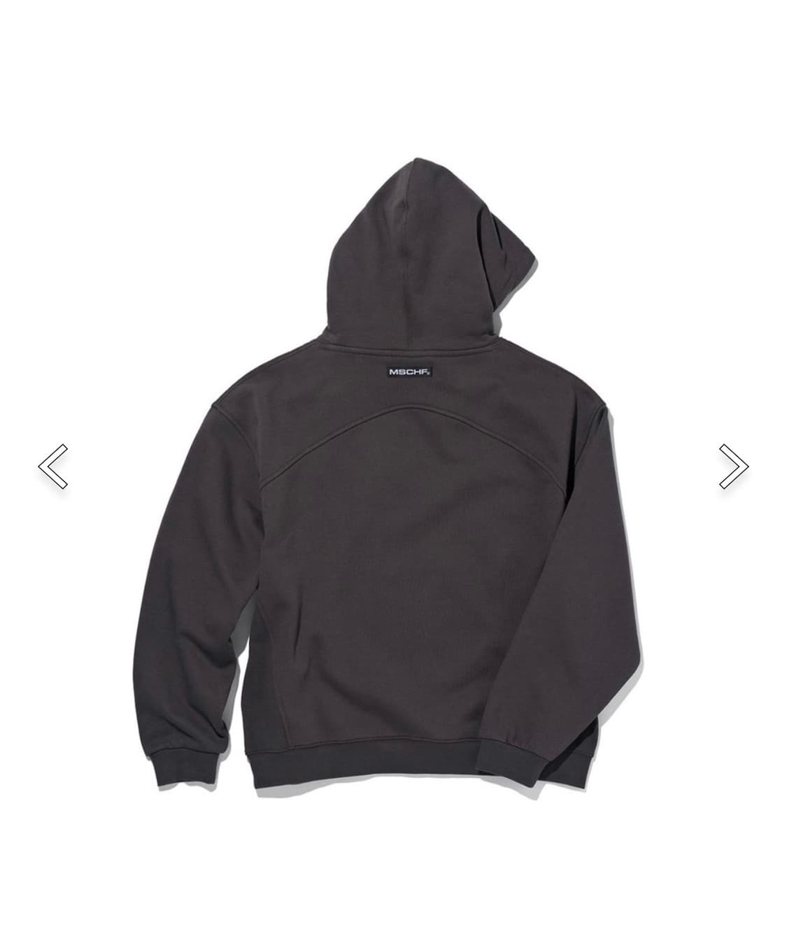미스치프 롬버스 후드티 차콜 m 상품이미지1