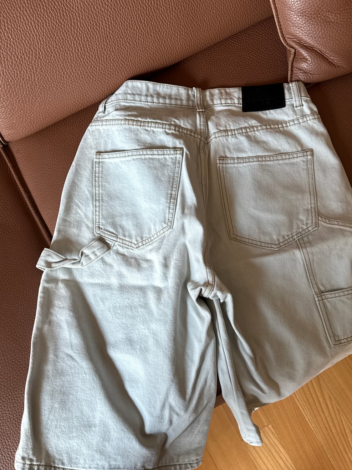 suade 버뮤다 팬츠 연청 상품이미지5