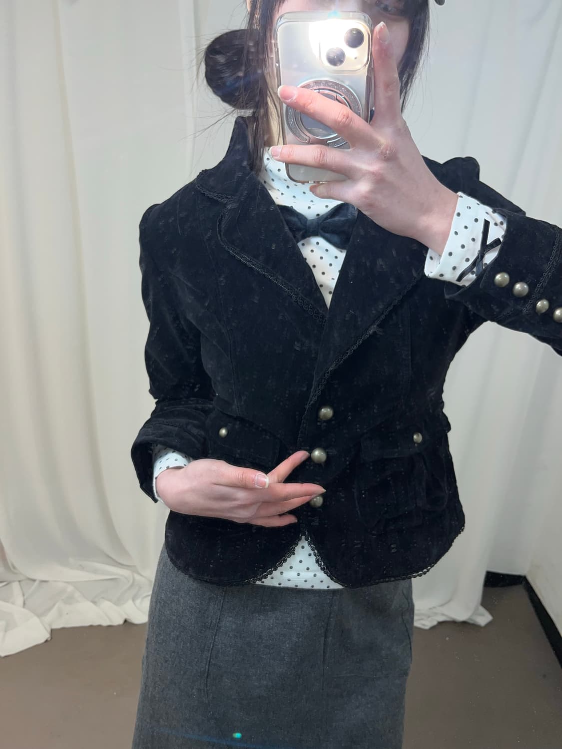 로맨틱 벨벳 레이스 블레이저 상품이미지7