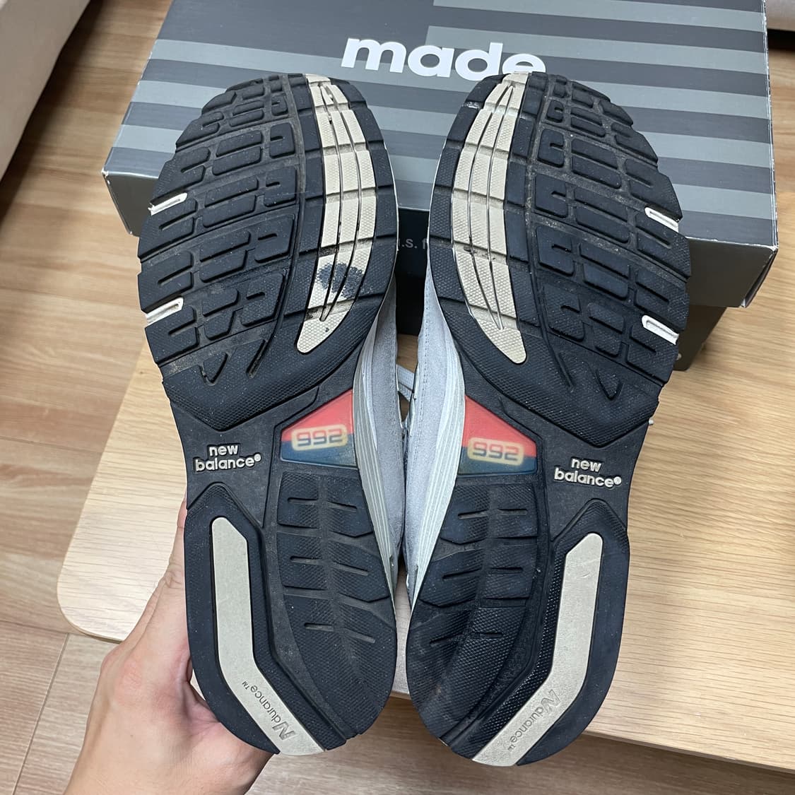 뉴발란스992 메이드인 USA 그레이 D스탠다드(M992GR)/270 상품이미지6