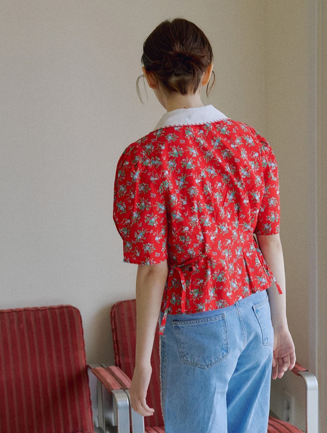 보카바카 플라워 블라우스 상품이미지4