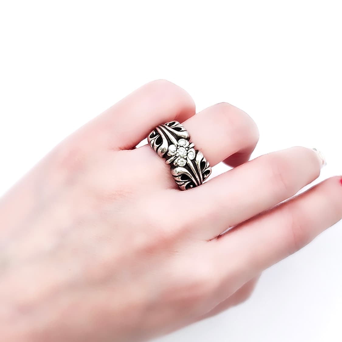 [14.5] 크롬하츠 K&T 애프터셋팅 다이아 링 B1213C200 상품이미지4