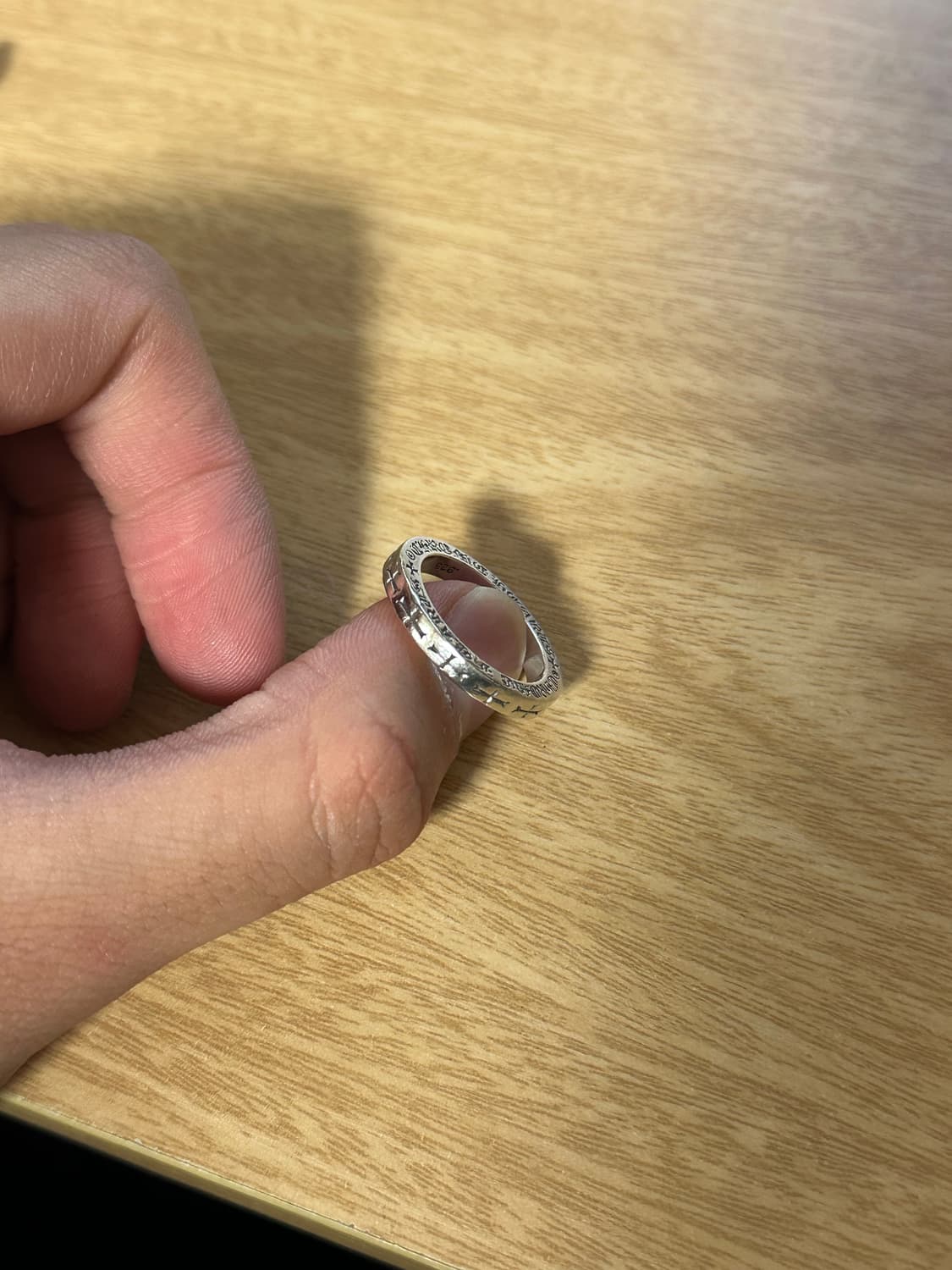 us 7.5 크롬하츠 퍽유링 3mm 상품이미지3