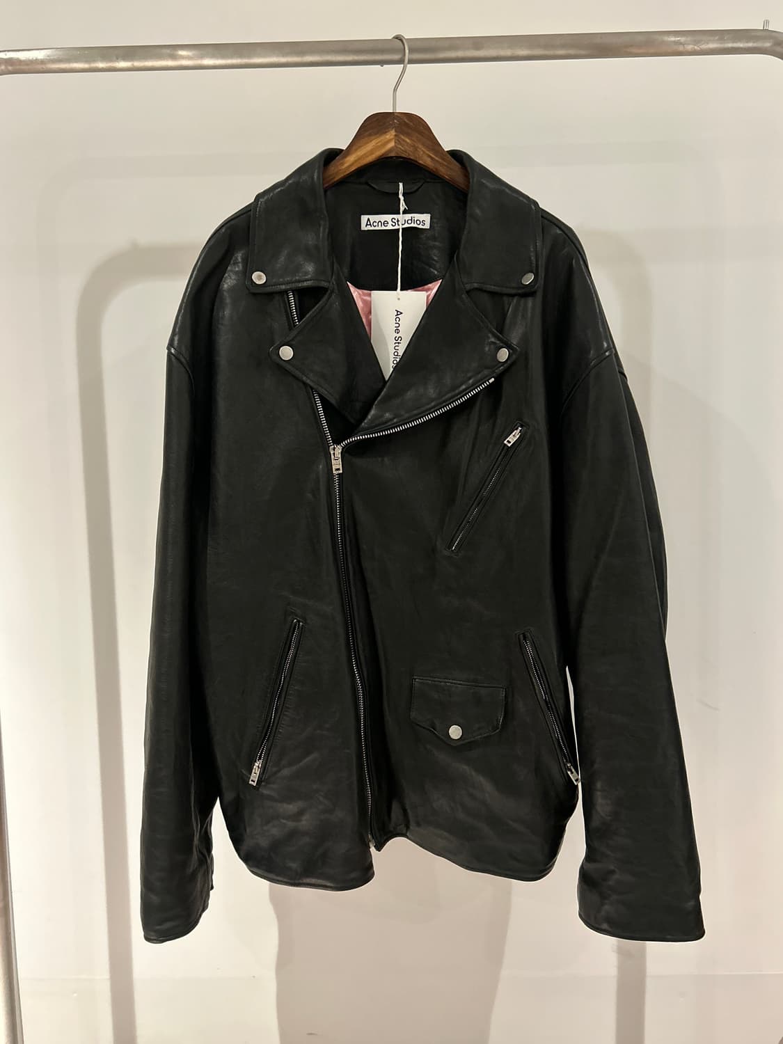 Acne Studios Leather Rider Jacket 상품이미지9