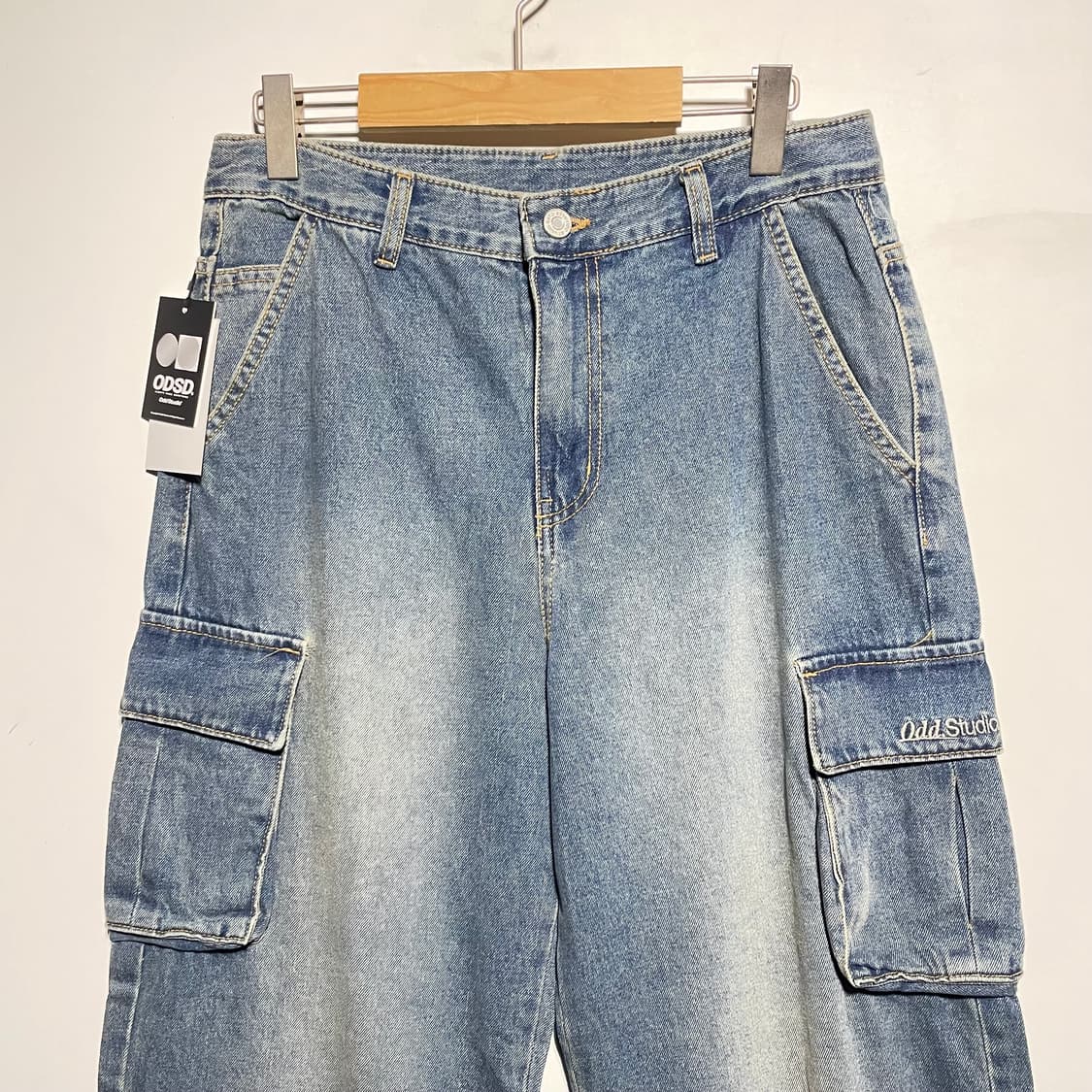 새상품 ODSD 데님 카고 와이드 팬츠 상품이미지2