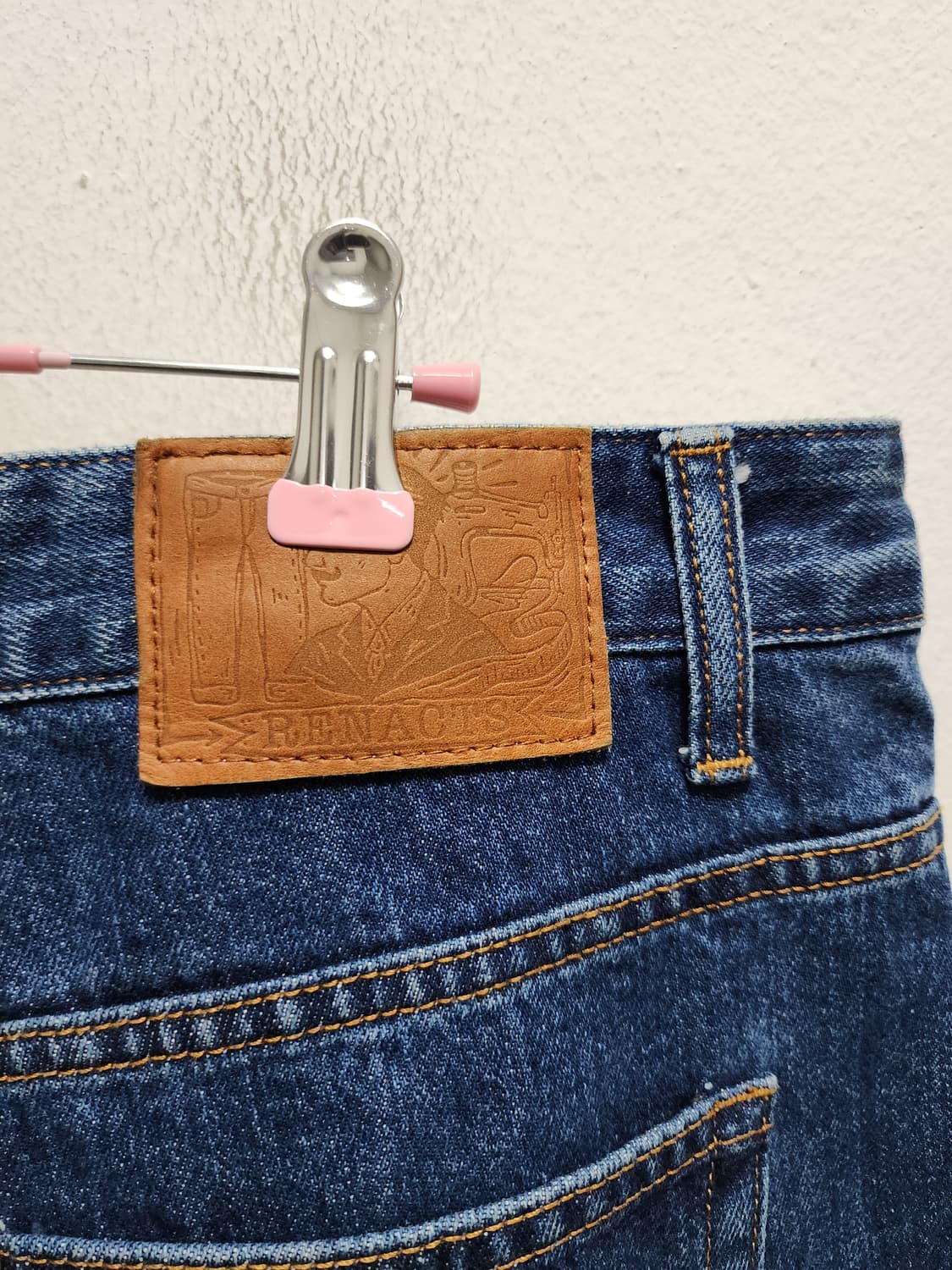 리넥츠 콘밀데님 셀비지 와이드 데님팬츠 상품이미지3