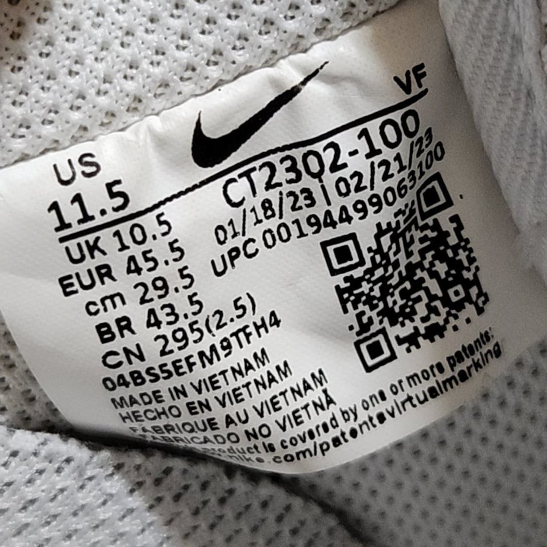 나이키 295 에어포스 화이트 블랙 상품이미지7