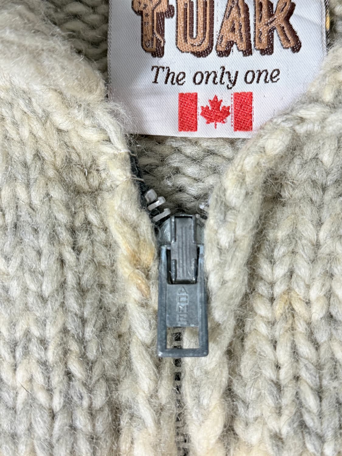 80‘s TUAK 루즈핏 캐나다 썬더버드 해비 울 코위찬   상품이미지7
