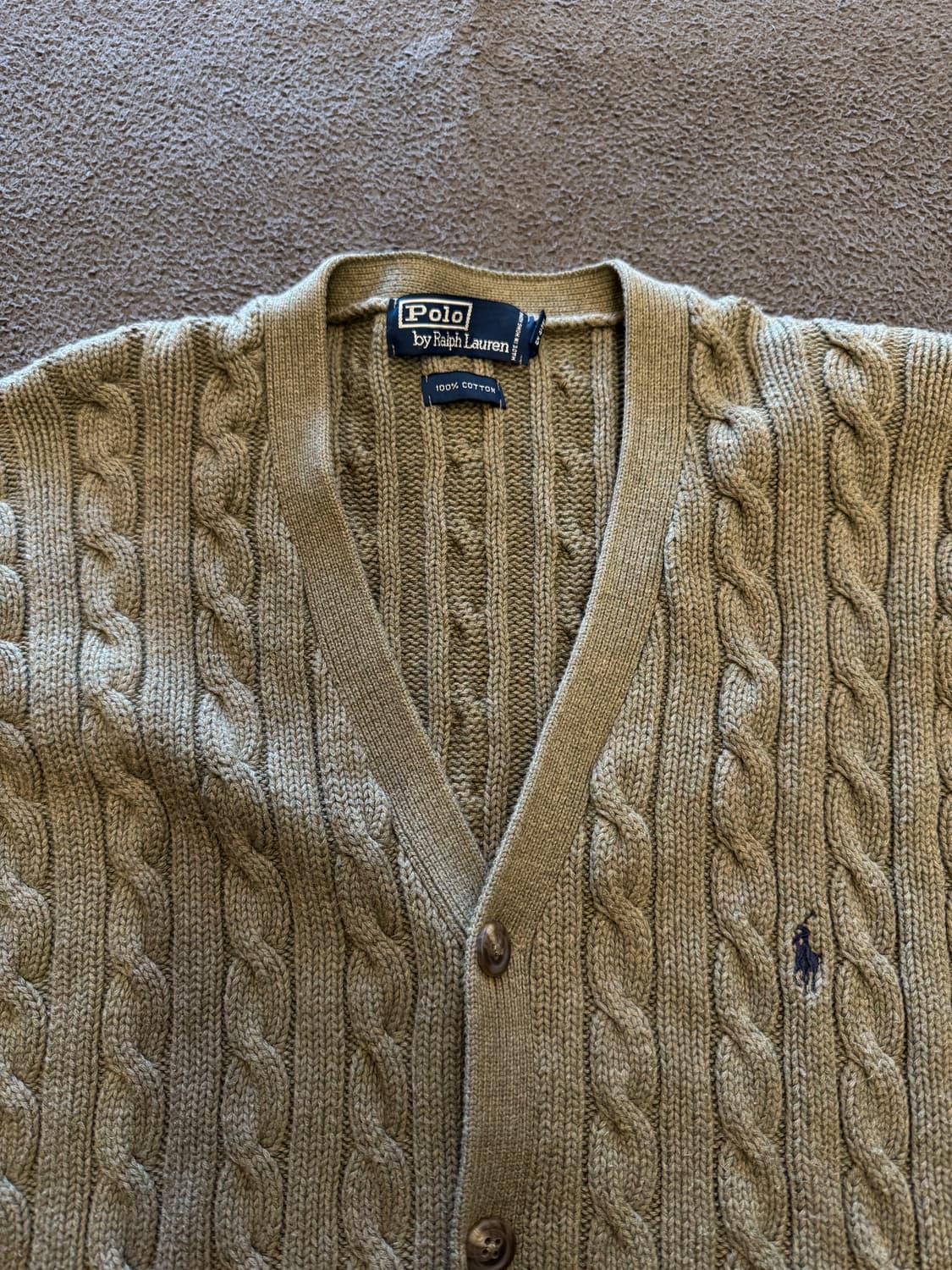 폴로 랄프로렌 꽈배기 가디건 처분  상품이미지2