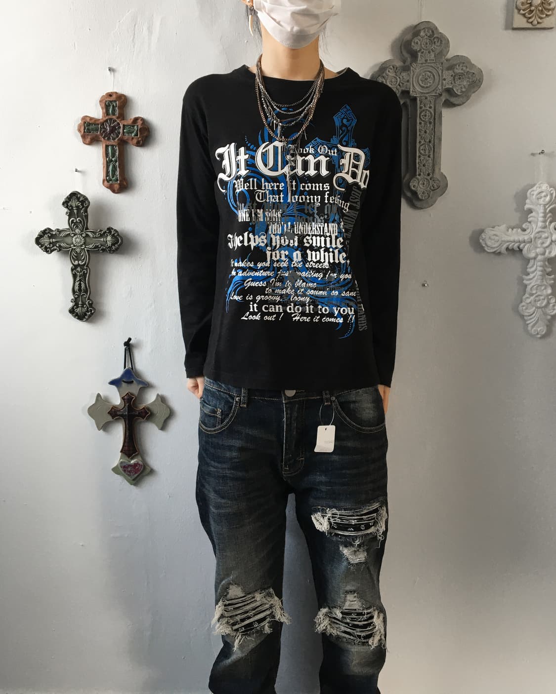 Lettering printing sleeve 상품이미지1