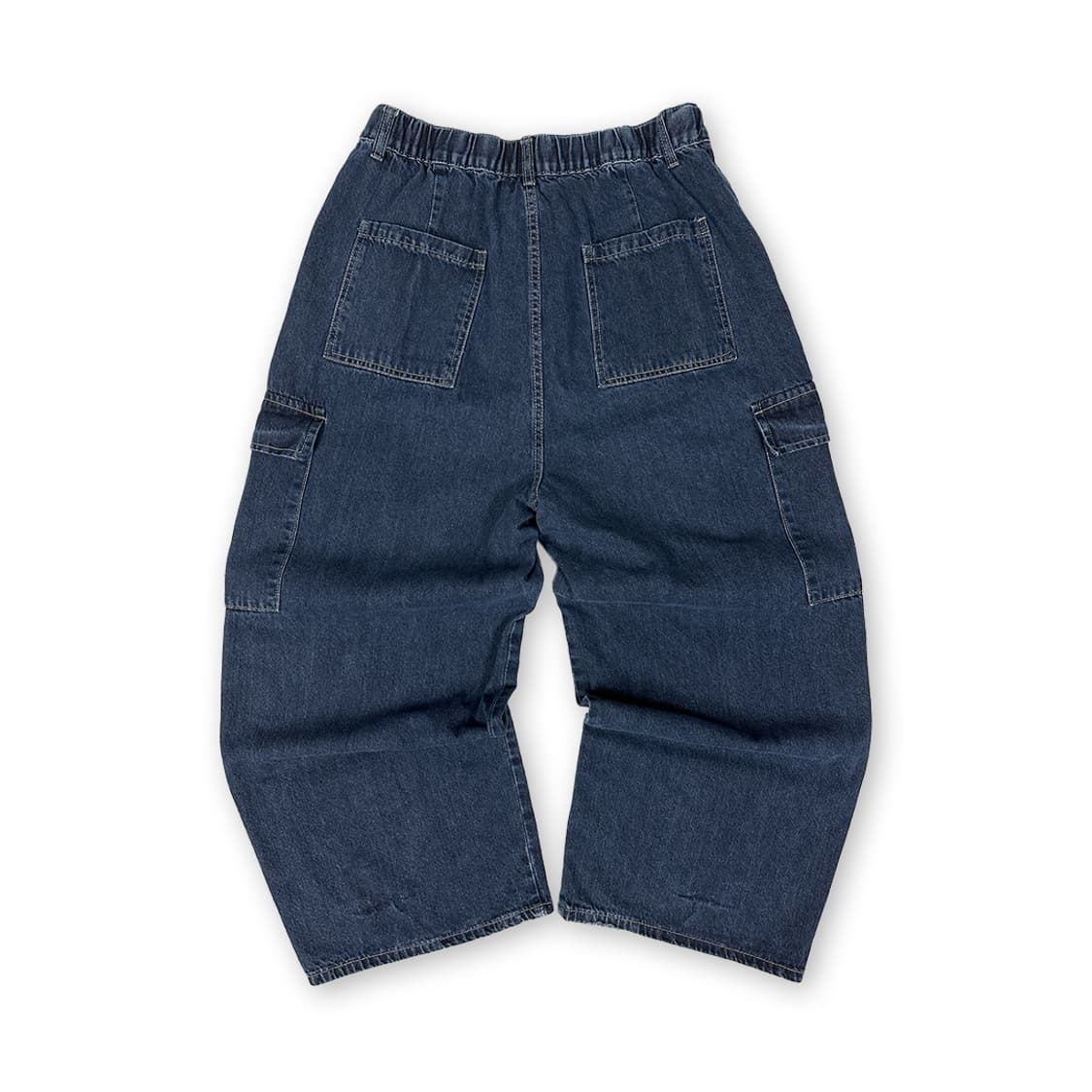 투턱 인디고 와이드 데님 카고 팬츠 상품이미지2