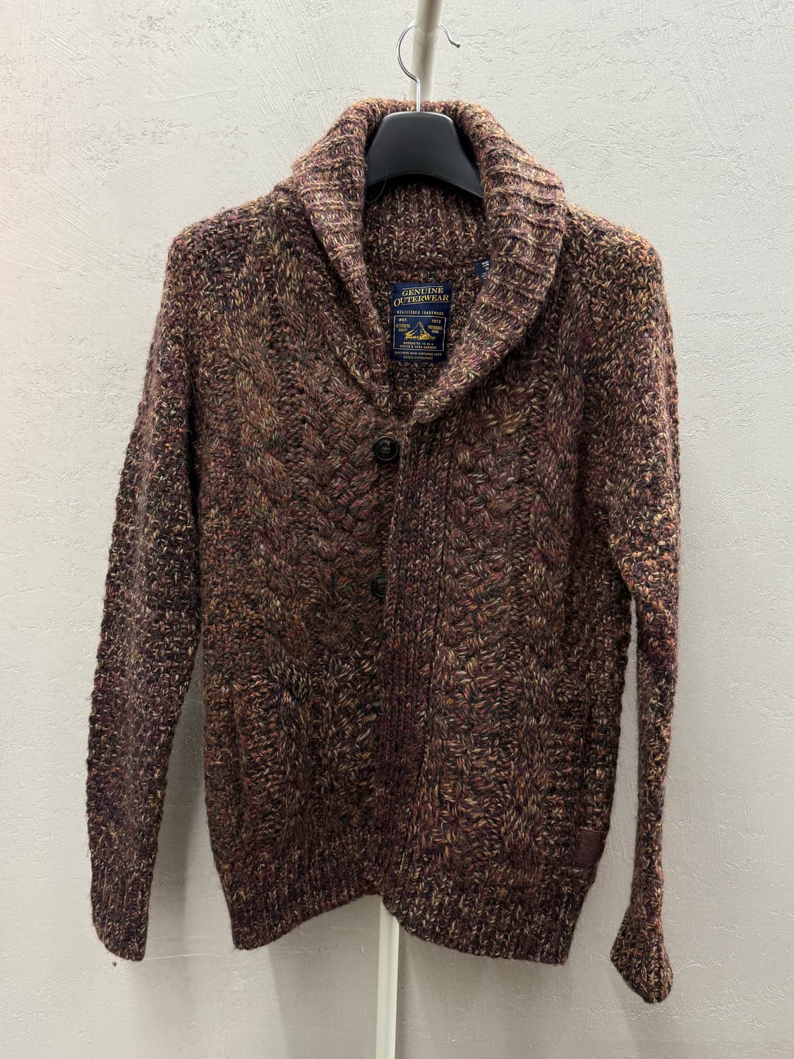 GENUINE OUTERWEAR 스카치앤소다 숄카라 집업 가디건 M 상품이미지2