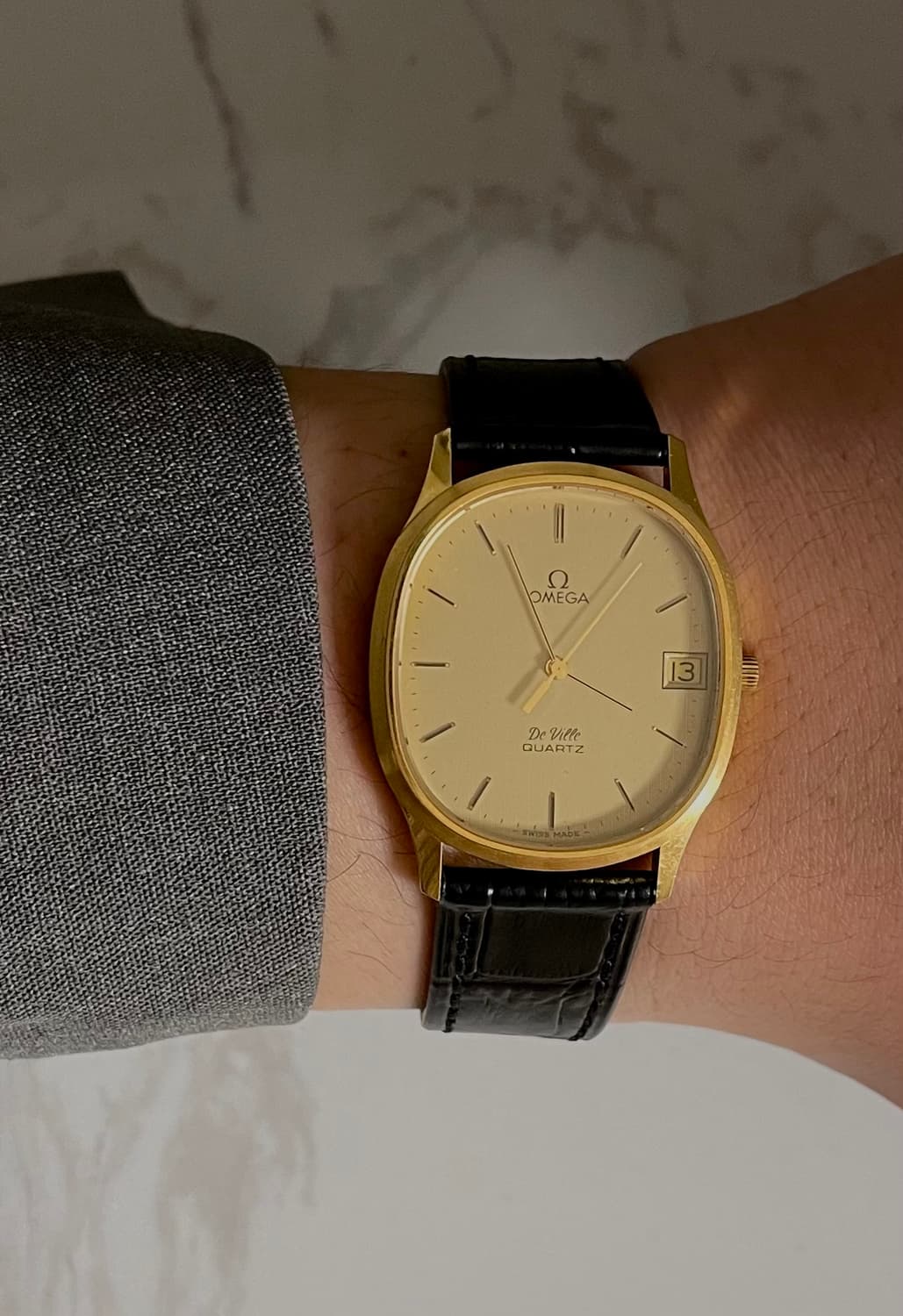 오메가 드빌 엘립스 빈티지 쿼츠 시계 상품이미지1