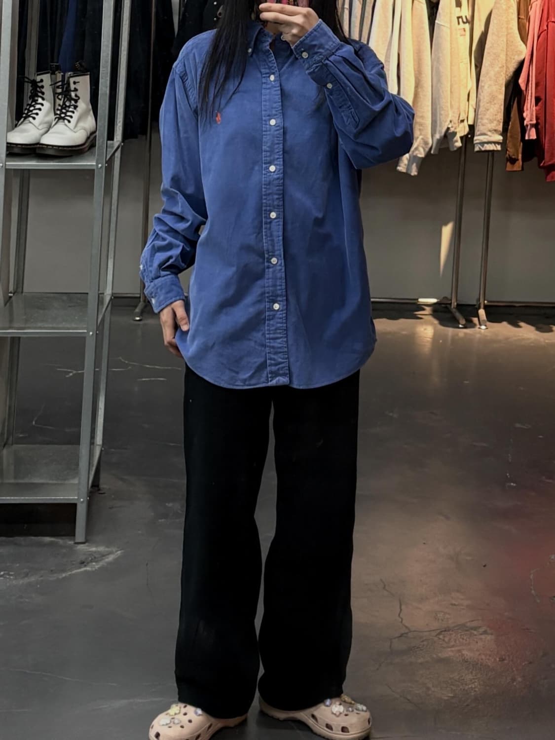 폴로랄프로렌 코듀로이 블루 셔츠  A3581 상품이미지1