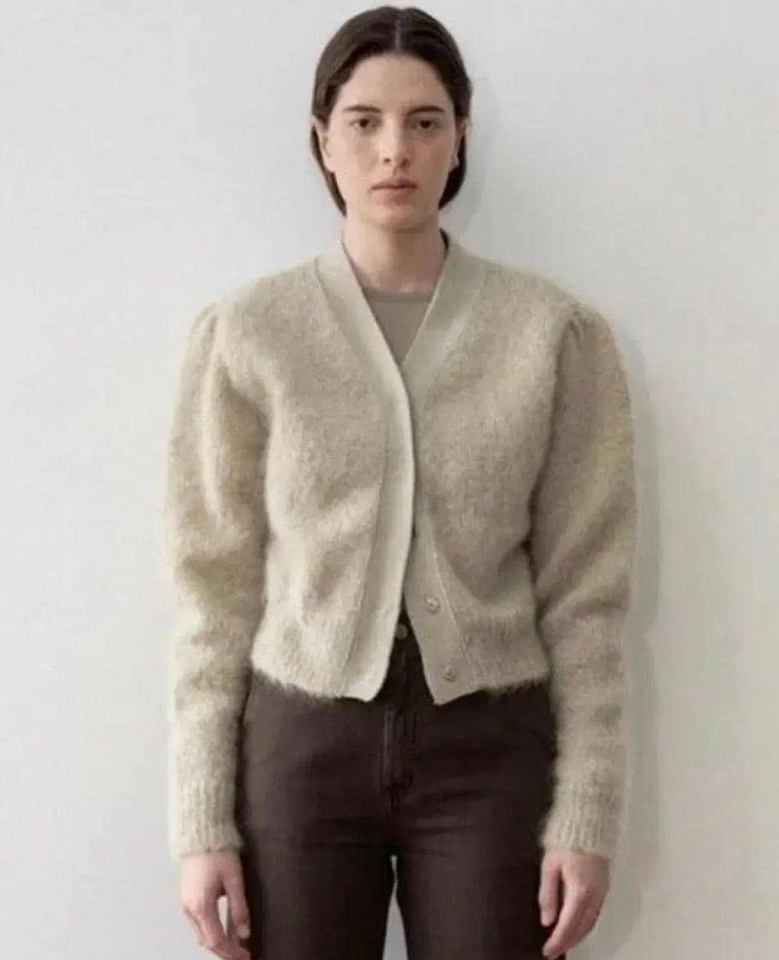 아모멘토 올리브 가디건 상품이미지1