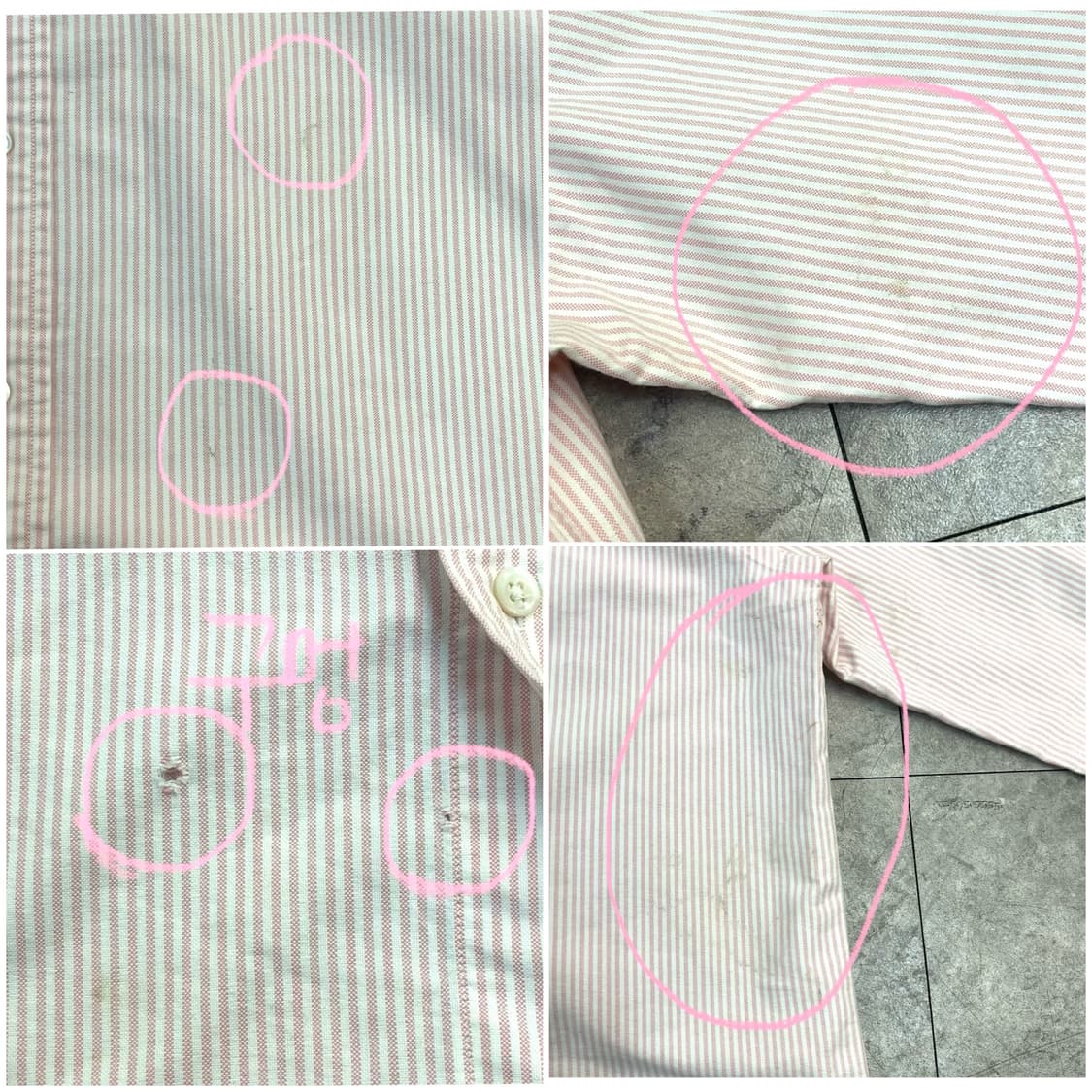 폴로 랄프로렌 스트라이프 셔츠 핑크 95 #csz3086 상품이미지5