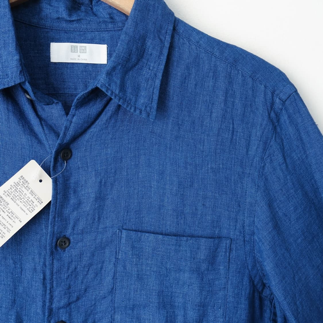 95/새상품 유니클로 린넨 셔츠 상품이미지3