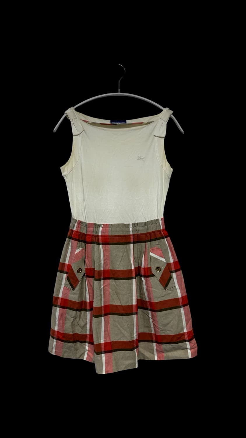 버버리 블루라벨 체크 원피스 상품이미지1