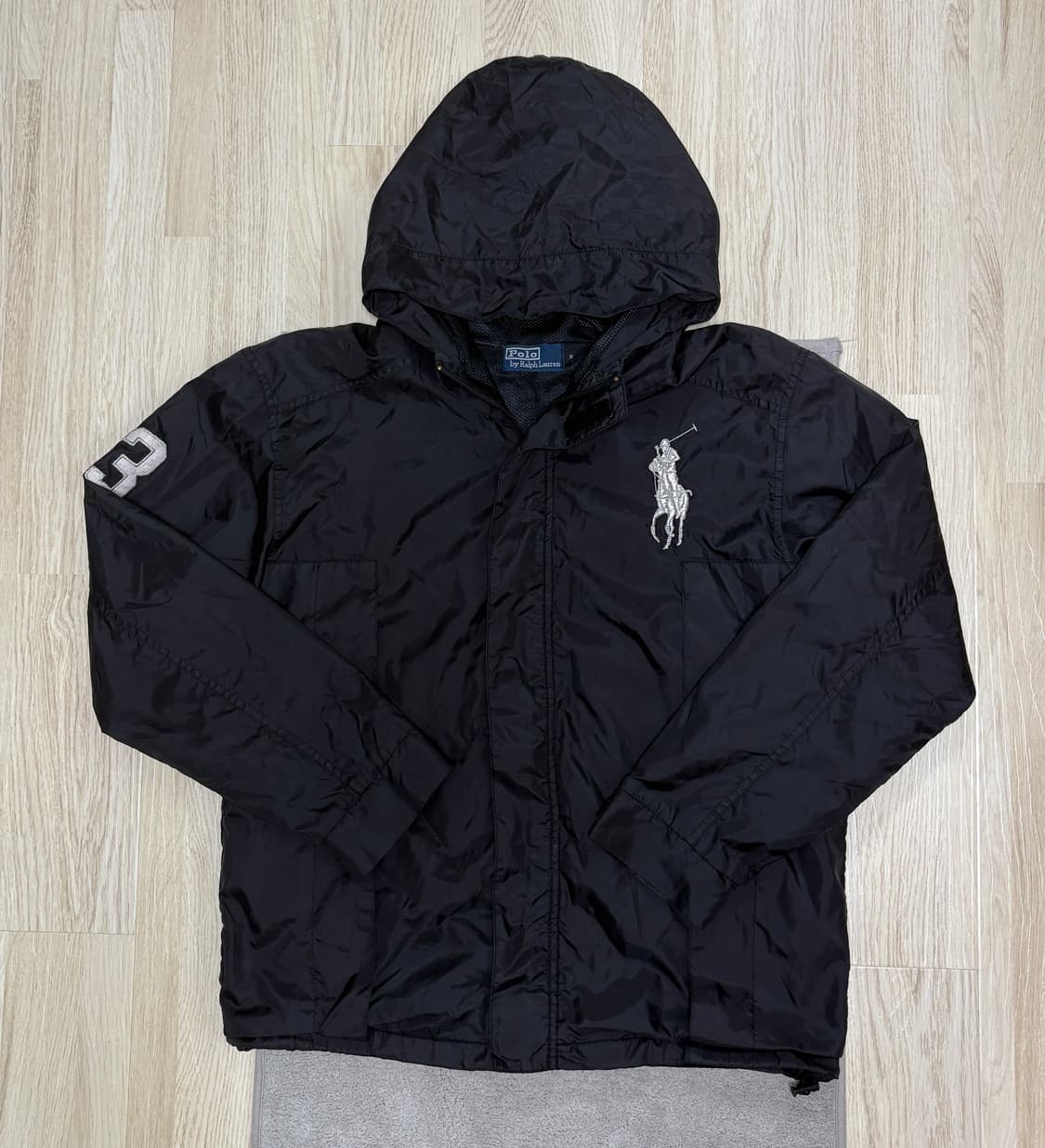 [S급] 대장급❗️폴로 랄프로렌 빅포니 블랙 바람막이 M 상품이미지1