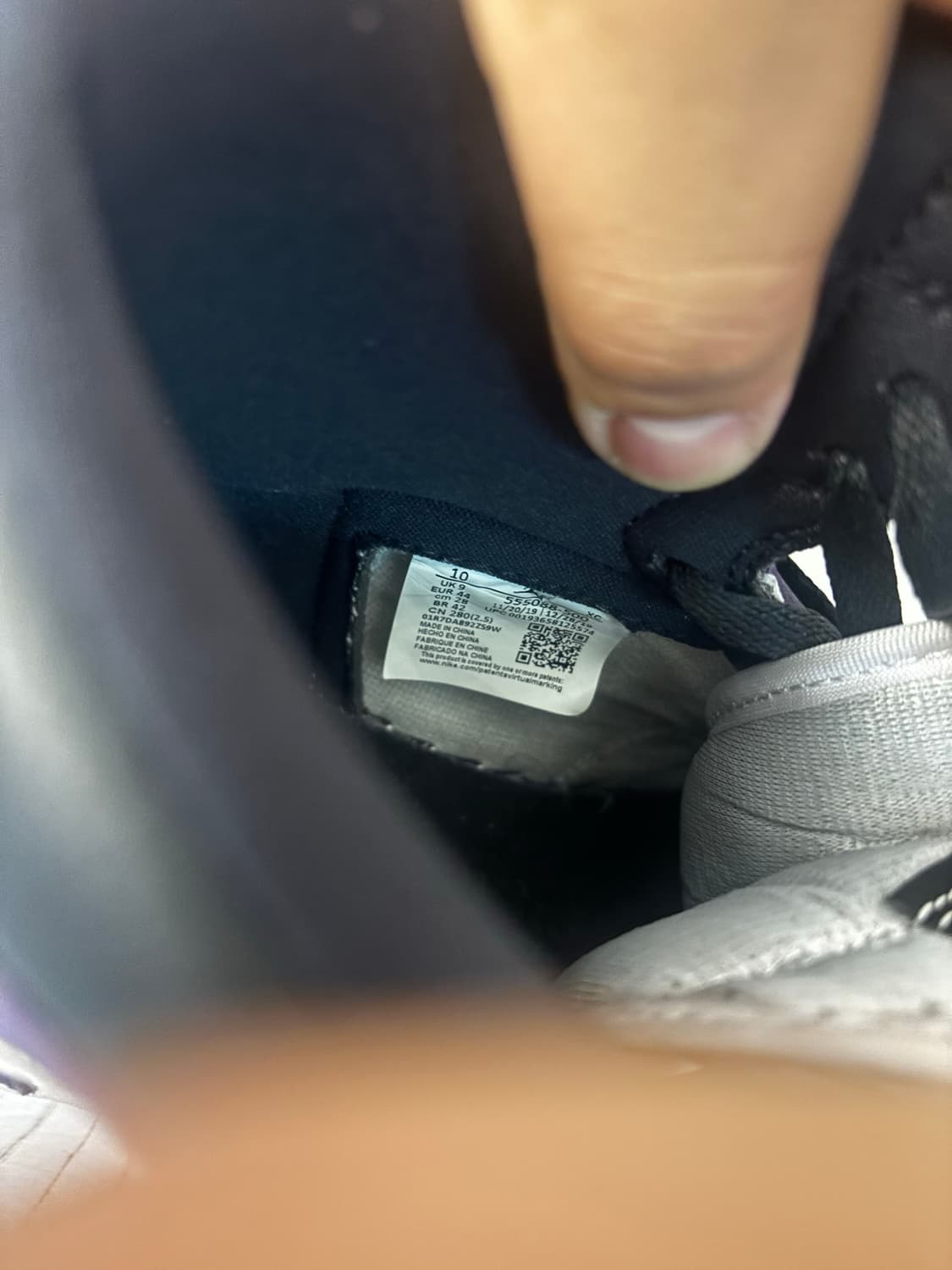 280) 나이키 조던1 레트로 하이 OG 코트퍼플 2020 상품이미지5