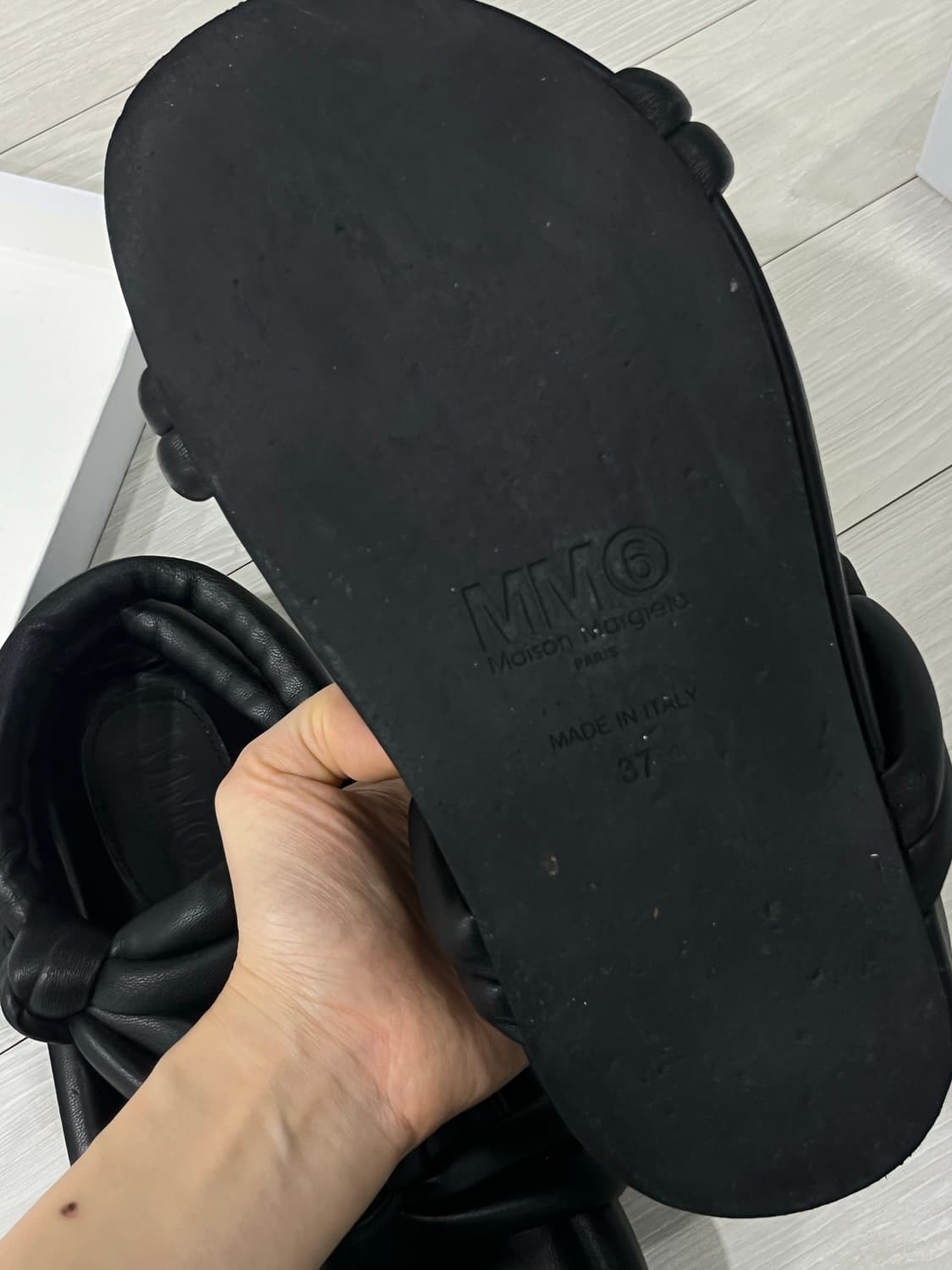 mm6 샌들 블랙 37 상품이미지5