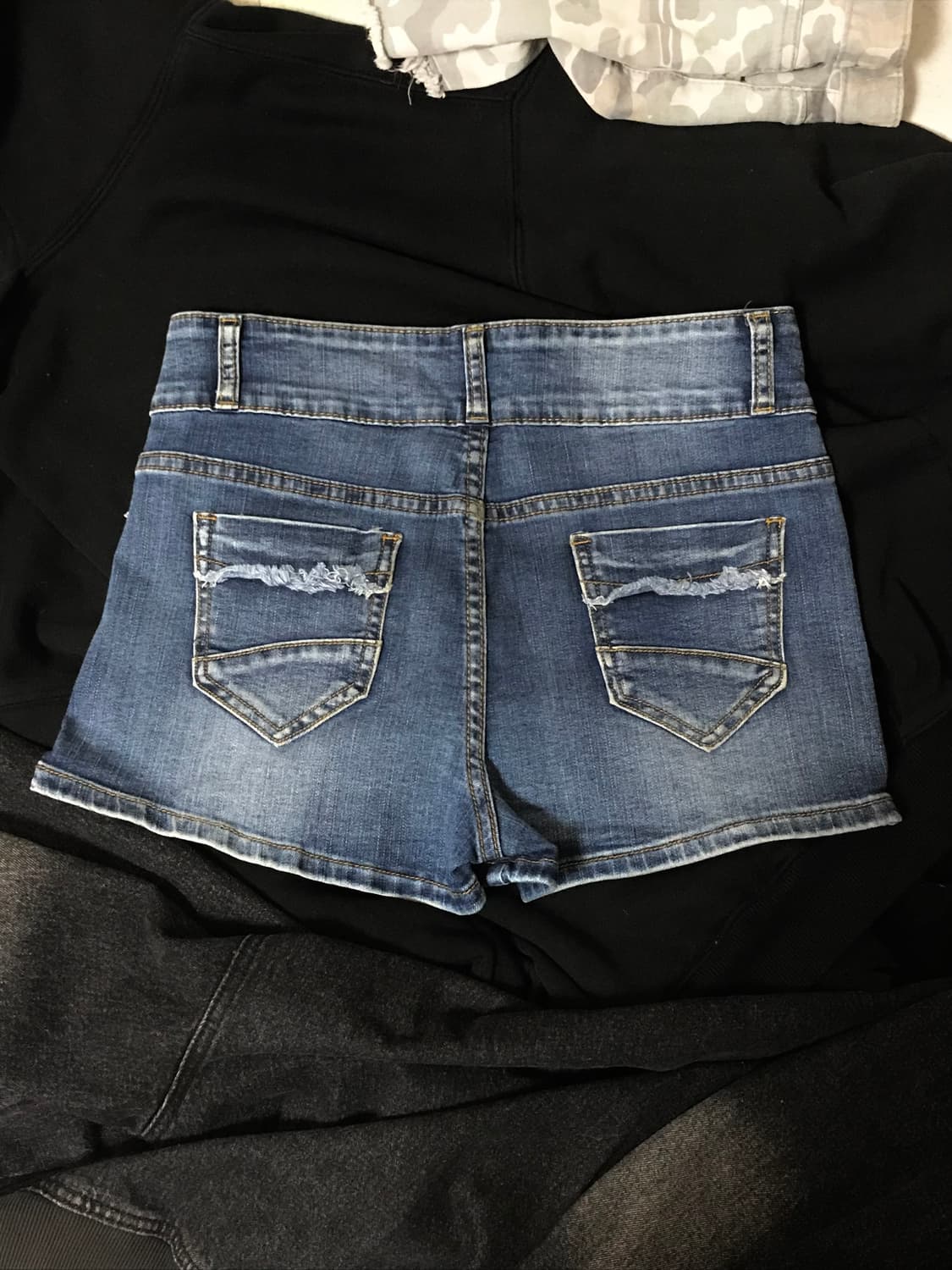 Star printed y2k denim shorts 상품이미지2