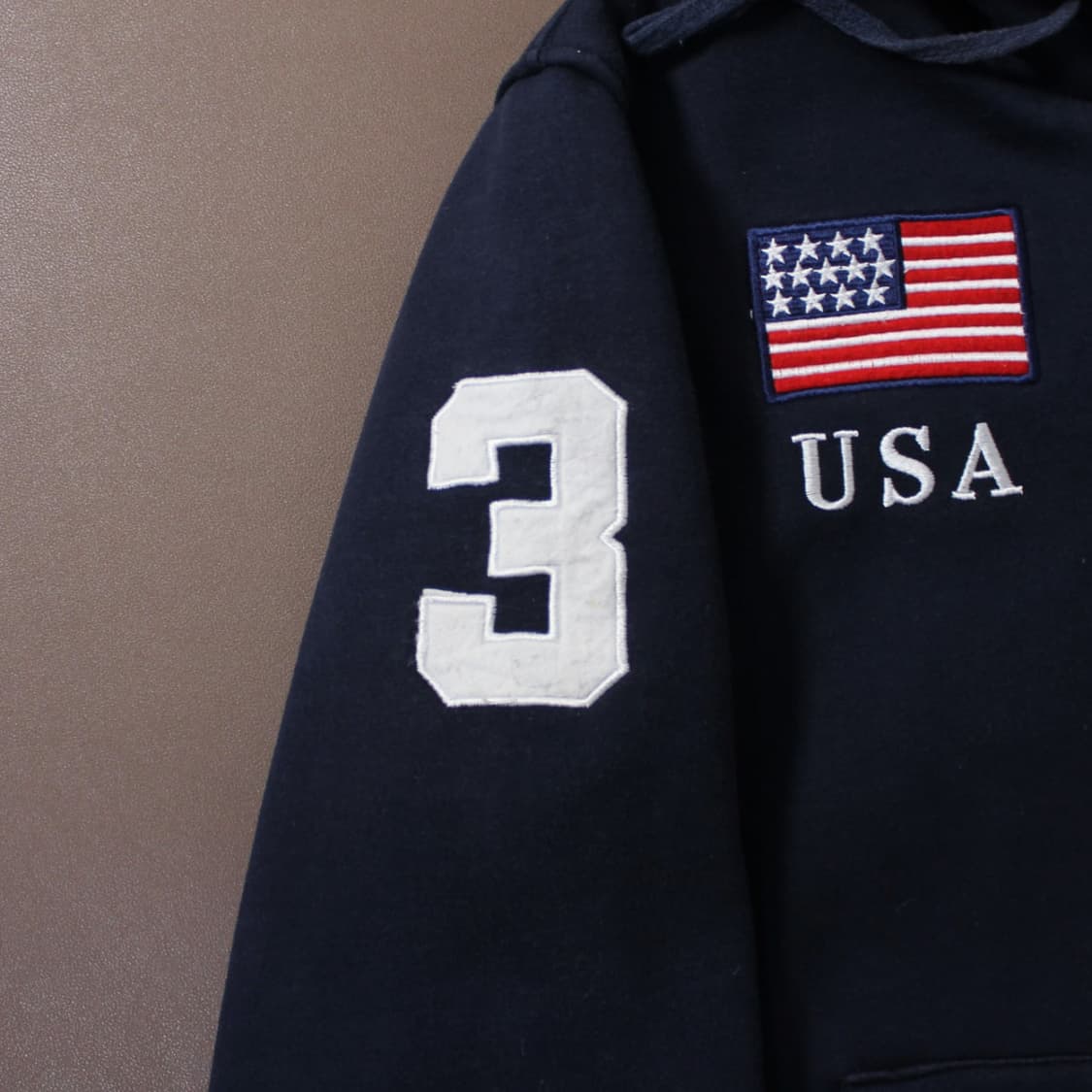Polo 폴로 랄프로렌 USA 성조기 네이비 후드집업 상품이미지5